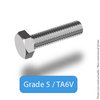 Titanium screw - Hexagon Head Bolts DIN 933 - TA6V (grade 5) - Diameter M12