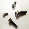 Titanium screw - Flanged Hex Head Bolt Drilled - DIN 6921 - TA6V (Grade 5) - Diameter M5