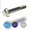 Titanium screw - Flanged Hex Head Bolt - DIN 6921 - TA6V (Grade 5) - Diameter M8 - STAGE 1