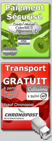 Paiement sécurisé CYBERMUT - Transport Groupe LA POSTE ou Transporteur - Titane Services